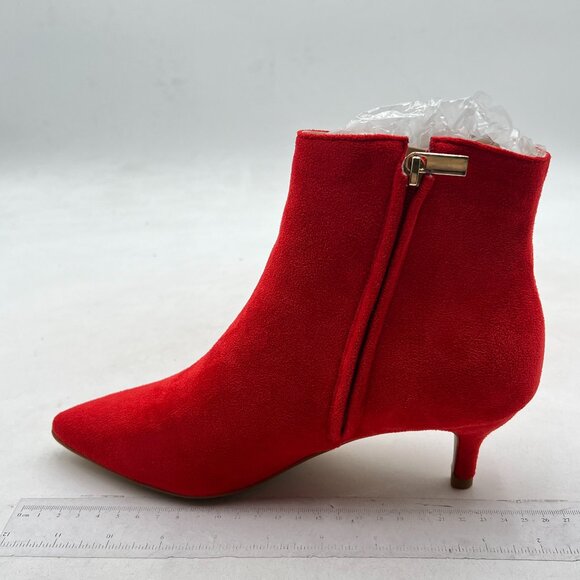 Red Ankle Boots for Women - Picture 1 of 7